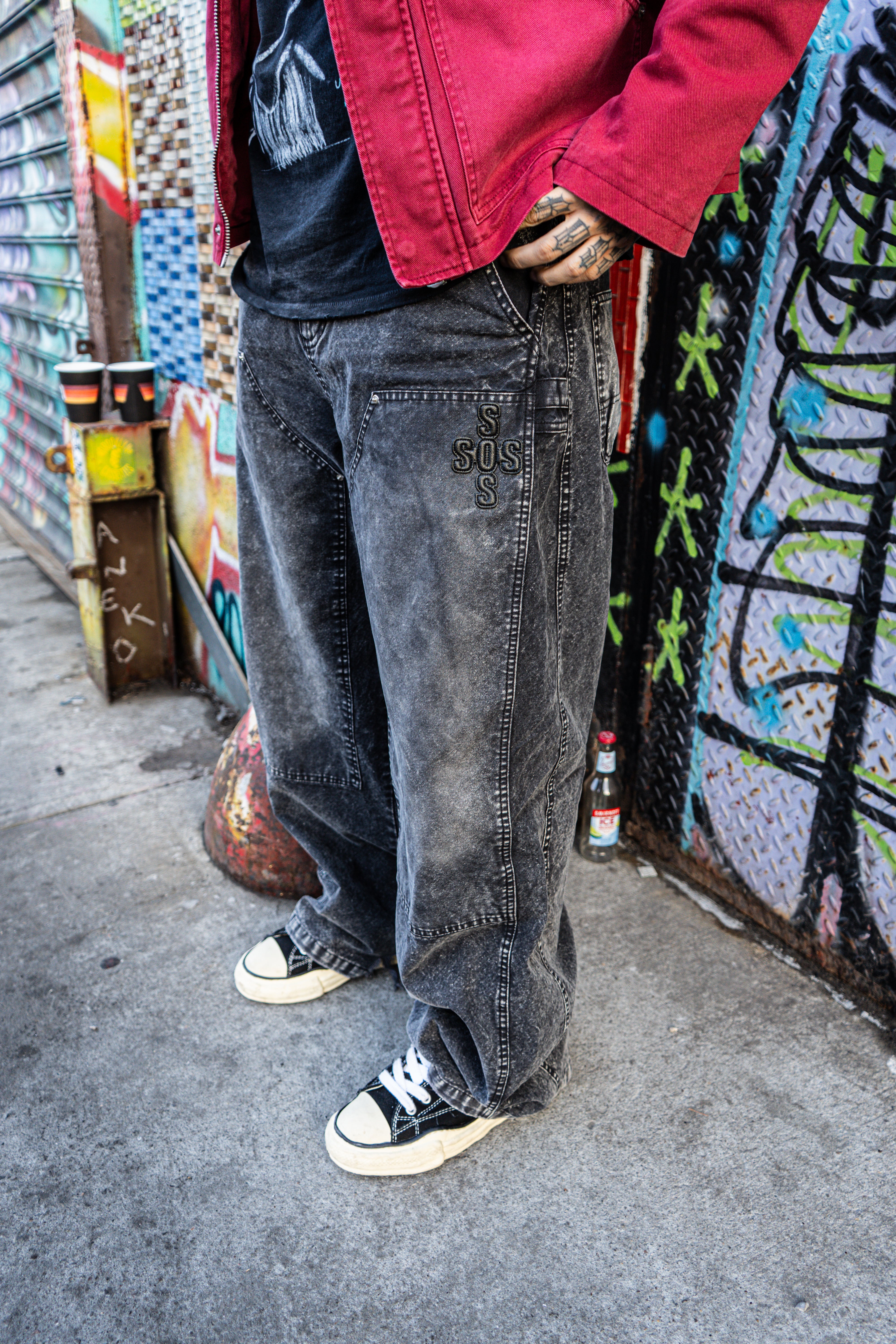 PATCH DOUBLE KNEE PANTS